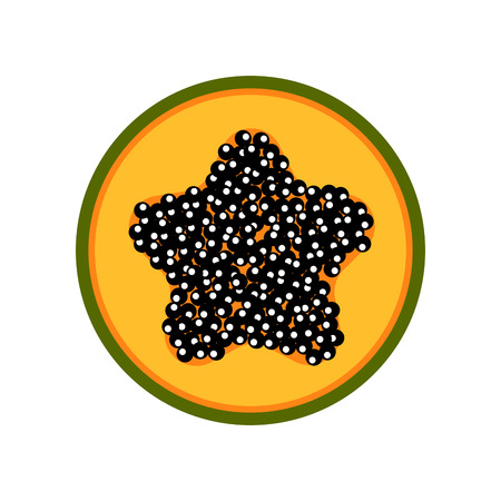 Isolated cut papaya image. Vector illustration designのイラスト素材