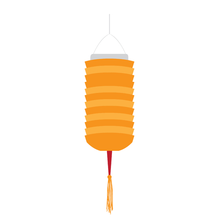 Isolated chinese lamp image. Vector illustration designのイラスト素材