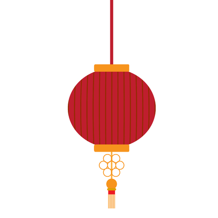 Isolated chinese lamp image. Vector illustration designのイラスト素材