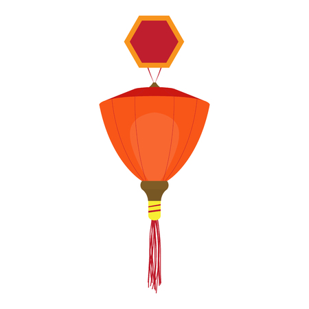 Isolated chinese lamp image. Vector illustration designのイラスト素材
