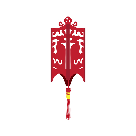 Isolated chinese lamp image. Vector illustration designのイラスト素材
