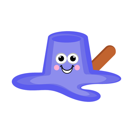 Isolated melted ice cream. Vector illustration designのイラスト素材