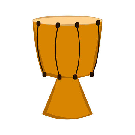 Isolated djembe drum icon. Musical instrument. Vector illustration designのイラスト素材