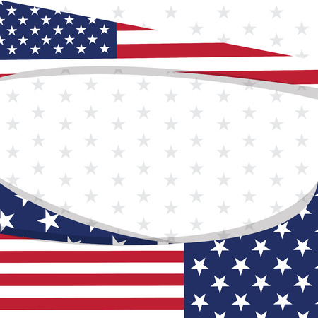 Colored background with the flag of United States. Vector illustration designのイラスト素材