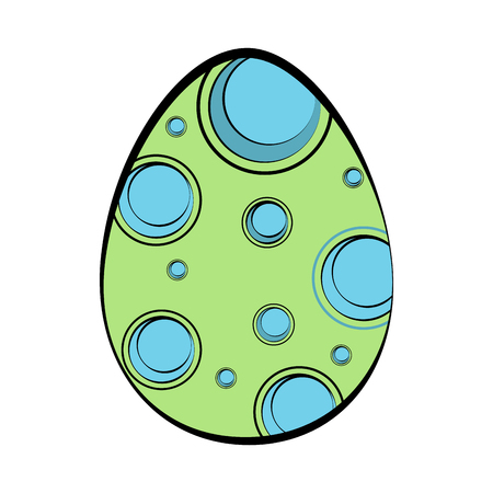 Isolated colored easter egg. Vector illustration designのイラスト素材