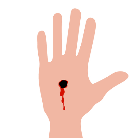Isolated stigmata icon. Holy week. Vector illustration designのイラスト素材