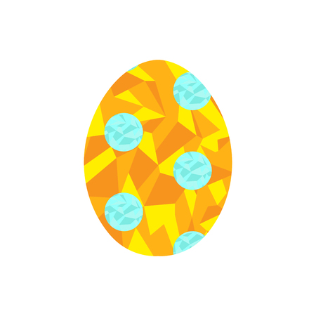 Polygon colored easter egg. Vector illustration designのイラスト素材