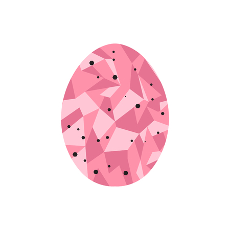 Polygon colored easter egg. Vector illustration designのイラスト素材