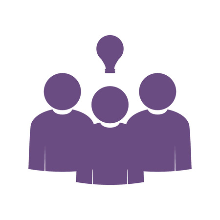 Isolated teamwork icon. Brainstorming. Vector illustration designのイラスト素材