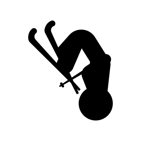 Isolated skiing person icon. Vector illustration designのイラスト素材