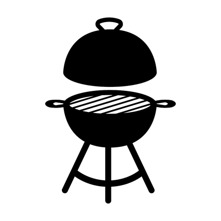 Isolated barbecue grill icon. Vector illustration designのイラスト素材