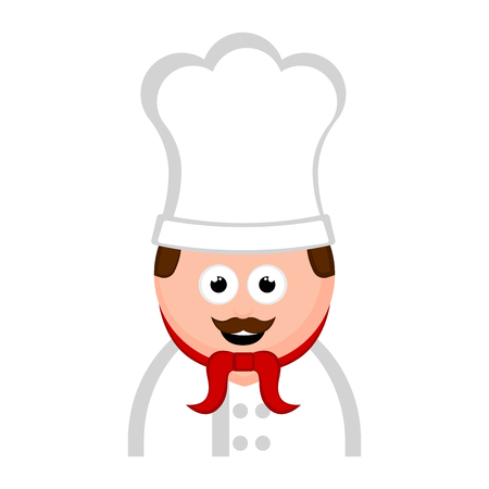 Isolated chef avatar cartoon. Vector illustration designのイラスト素材