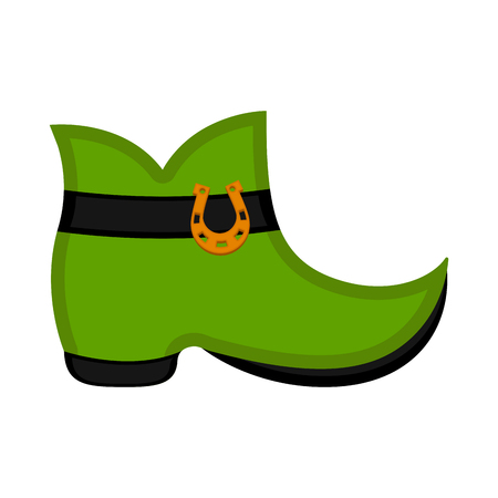 Irish elf boot image. Patrick day. Vector ilustration designのイラスト素材