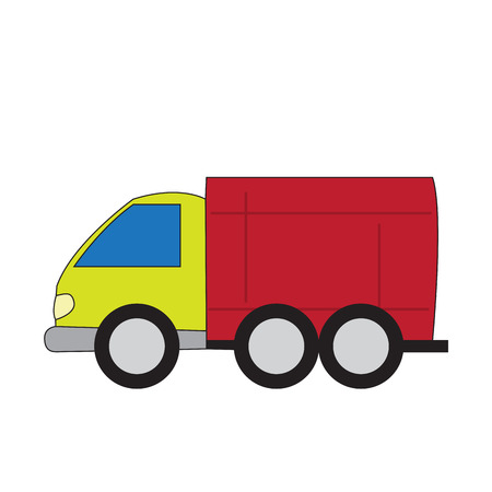 Isolated truck cartoon image. Vector illustration designのイラスト素材