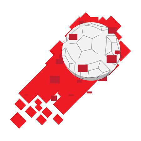 Soccer ball with an effect. Vector illustration designのイラスト素材