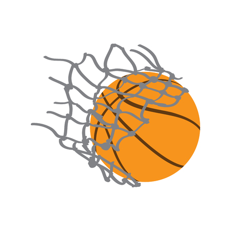 Basketball ball with a net. Vector illustration designのイラスト素材