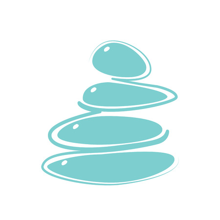 Isolated medicinal stones icon. Spa logo. Vector illustration designのイラスト素材