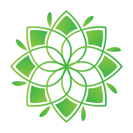 Isolated lotus flower icon. Spa logo. Vector illustration designのイラスト素材