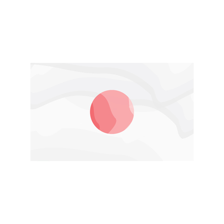 Watercolor flag of Japan. Vector illustration designのイラスト素材