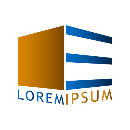 Isolated abstract building logo. Business. Vector illustration designのイラスト素材