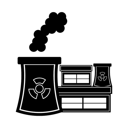 Nuclear power plant icon. Vector illustration designのイラスト素材