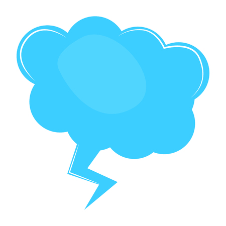 Isolated comic bubble chat. Vector illustration designのイラスト素材