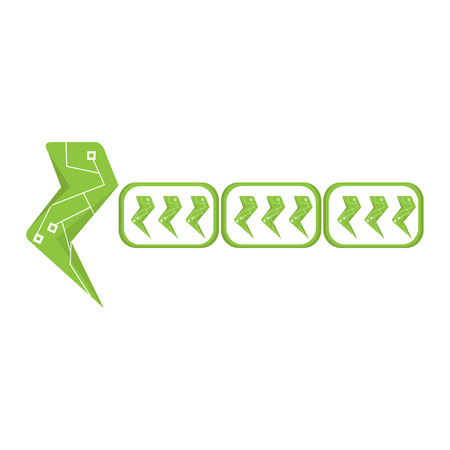 Isolated videogame bar with a thunder icon. Vector illustration designのイラスト素材