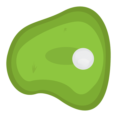 Golf hole with a ball. Vector illustration designのイラスト素材