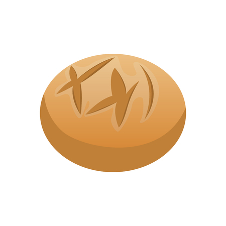 Isolated bread bowl image. Vector illustration designのイラスト素材