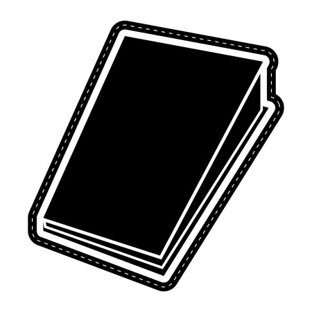 Isolated book icon dotted sticker. Vector illustration designのイラスト素材