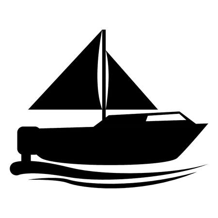 Isolated sailboat icon image. Vector illustration designのイラスト素材