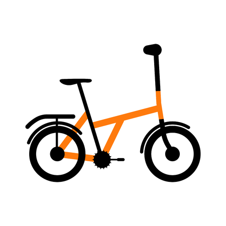 Side view of a colored bicycle - Vectorのイラスト素材