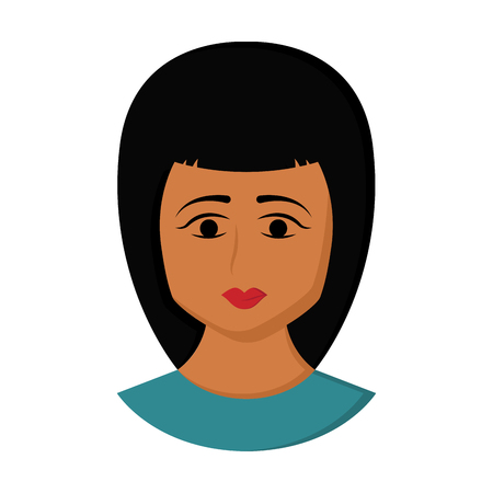 Isolated beauty avatar of a woman - Vectorのイラスト素材