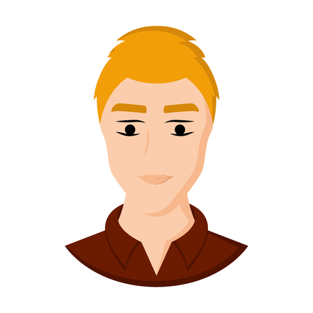 Isolated beauty avatar of a man - Vectorのイラスト素材