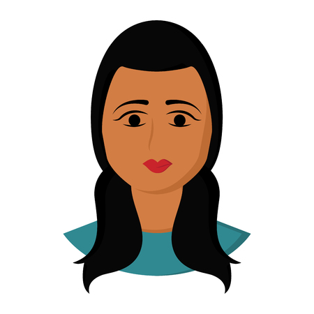 Isolated beauty avatar of a woman - Vectorのイラスト素材
