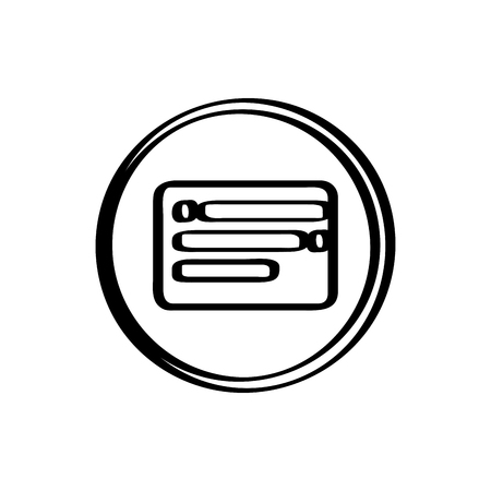 Isolated chat icon on a white background - Vectorのイラスト素材