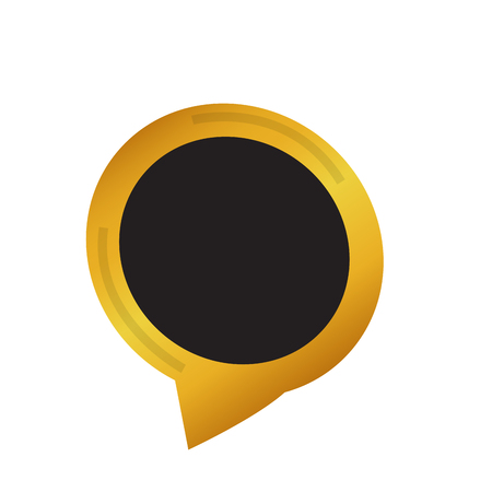 Isolated empty golden luxury label image - Vectorのイラスト素材
