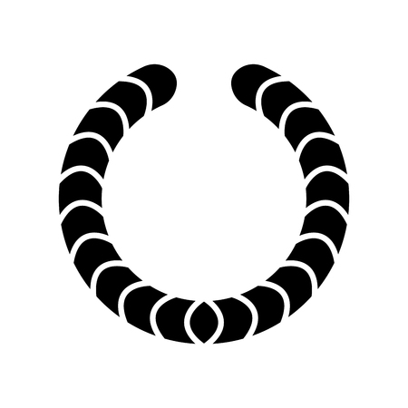 Isolated laurel wreath icon on a white background - Vectorのイラスト素材