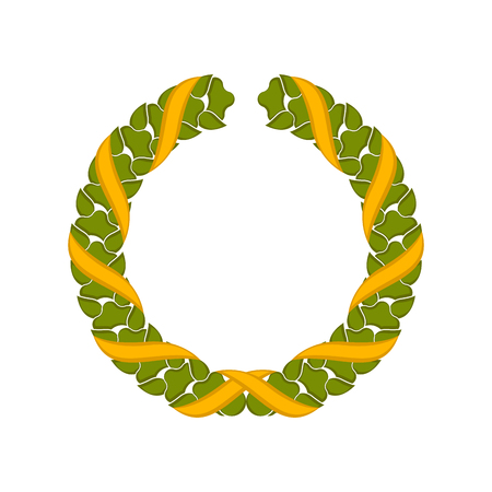 Isolated colored laurel wreath icon on a white background - Vectorのイラスト素材
