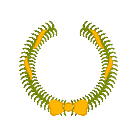 Isolated colored laurel wreath icon on a white background - Vectorのイラスト素材
