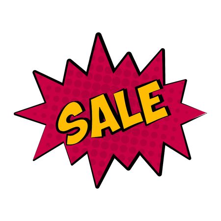 Comic bubble chat sale with halftone effect - Vectorのイラスト素材