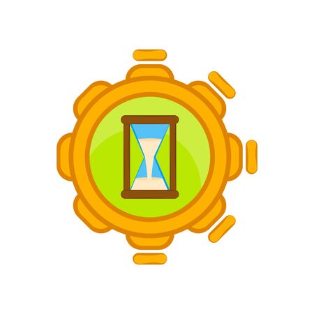 Video game time progress bar with a hourglass - Vectorのイラスト素材