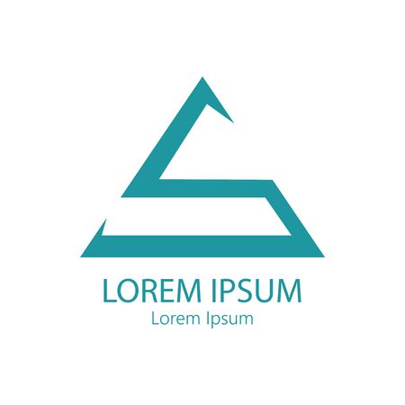 Isolated business logo with text on a with background - Vectorのイラスト素材