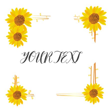 Isolated floral flame with text over a white background - Vectorのイラスト素材