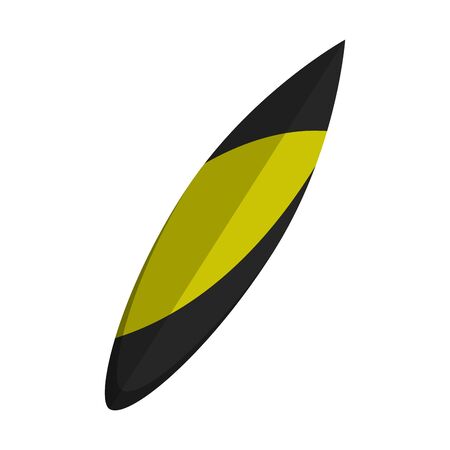 Isolated colored surfboard. Vacations time - Vector illustrationのイラスト素材