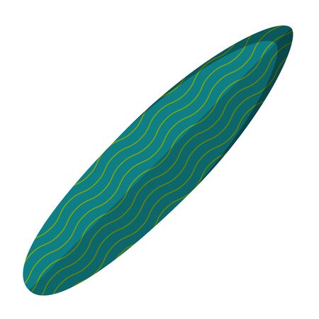 Isolated colored surfboard. Vacations time - Vector illustrationのイラスト素材