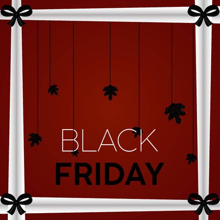 Black friday sale poster with details and text - Vector illustrationのイラスト素材