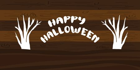 Happy halloween card with a - Vector illustrationのイラスト素材