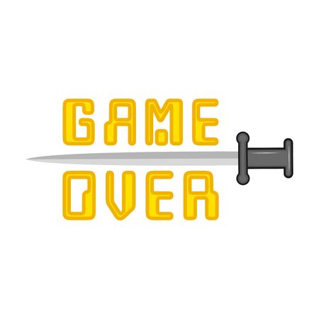Game over concept image. Vector illustration designのイラスト素材