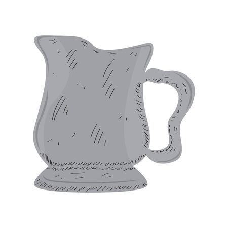 Isolated coffee jar on whiteのイラスト素材